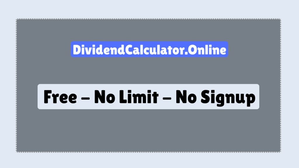 Dividend Calculator
